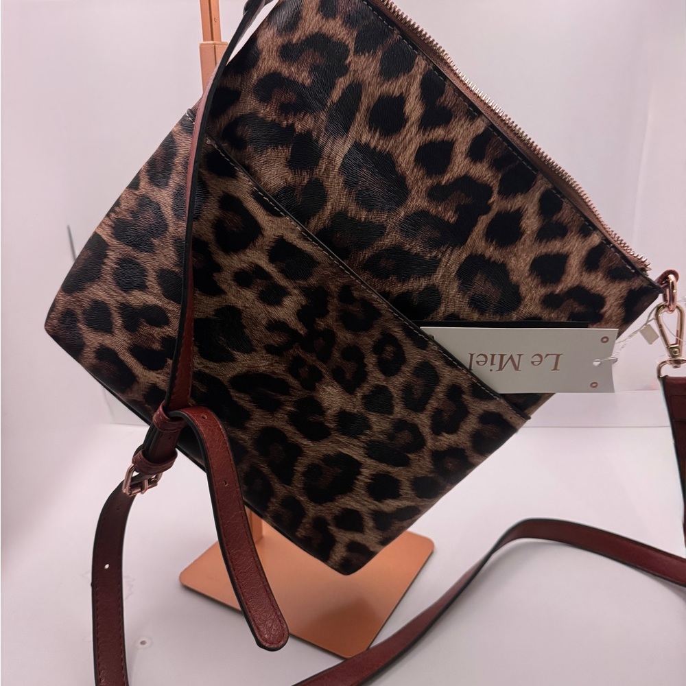 Leopard Print Crossbody Bag